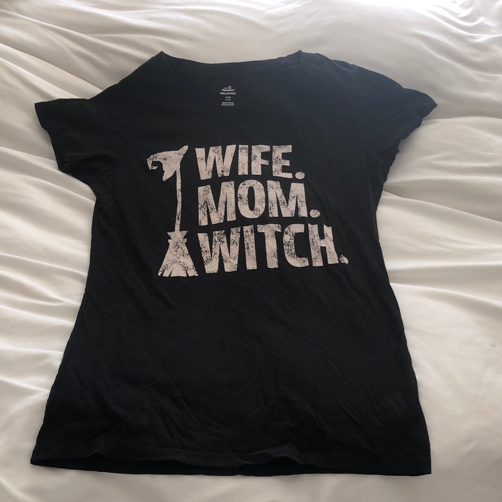Women's Black Graphic Tee - Witchy Vibes